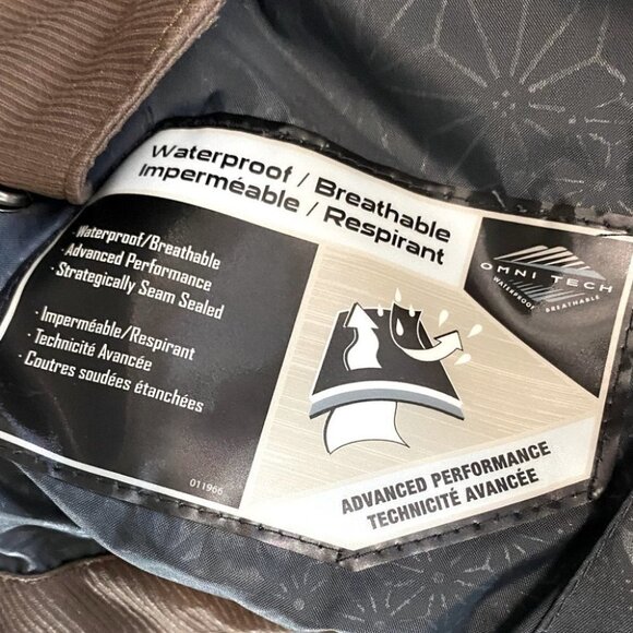 Columbia Brown Convert Ski Snowboard Waterproof Breathable Winter Snow Coat M - Picture 8 of 13